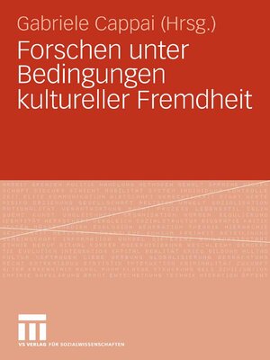 cover image of Forschen unter Bedingungen kultureller Fremdheit